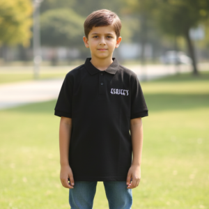 esajee's classic black polo premium cotton comfort