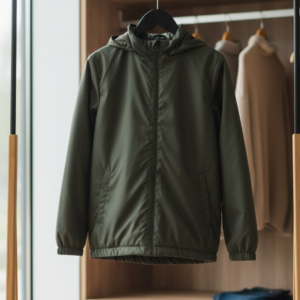 Olive Green Hooded Jacket
