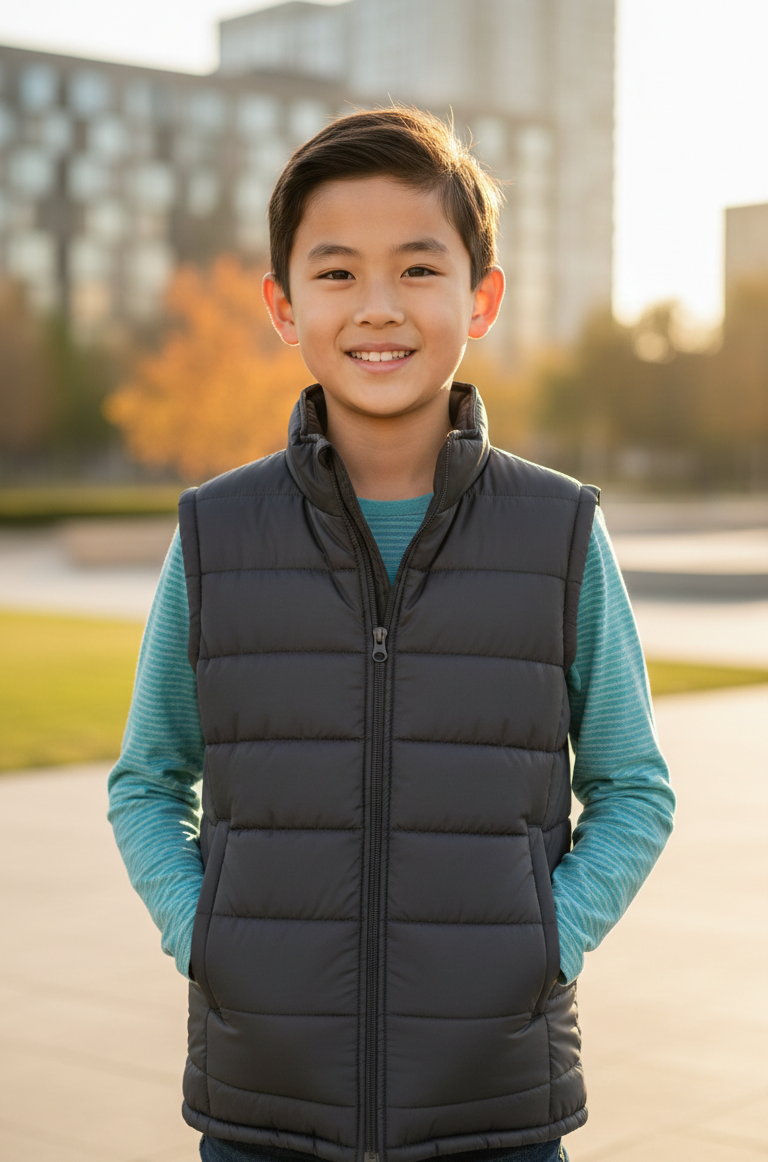 kids' quilted puffer vest kids' quilted puffer vest